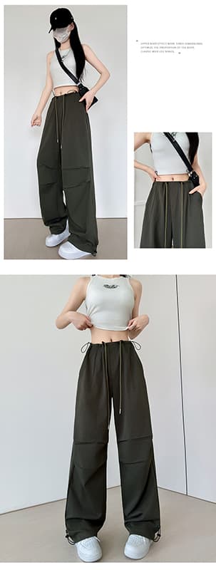  バギーパンツ レディース スウェット カーゴパンツ ワイド 体型カバー ダンス衣装