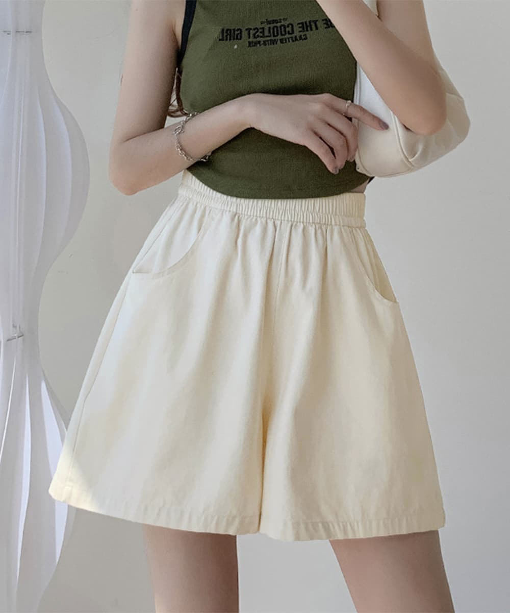  バギーパンツ ゆったりバギーショートパンツレディース