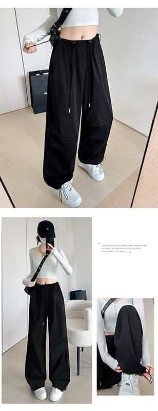  バギーパンツ レディース スウェット カーゴパンツ ワイド 体型カバー ダンス衣装