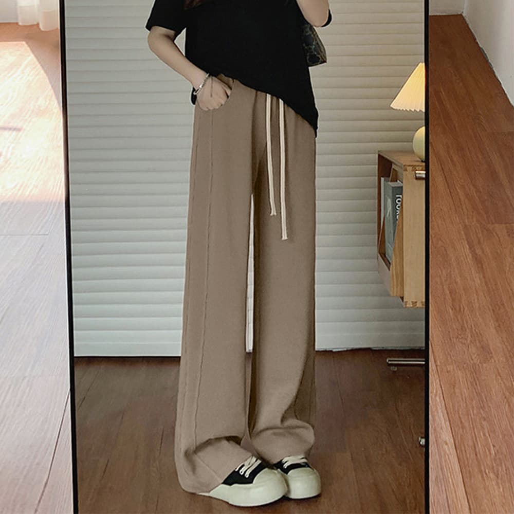  バギーパンツ 無地バギーパンツ ワイド厚手パンツ 秋冬