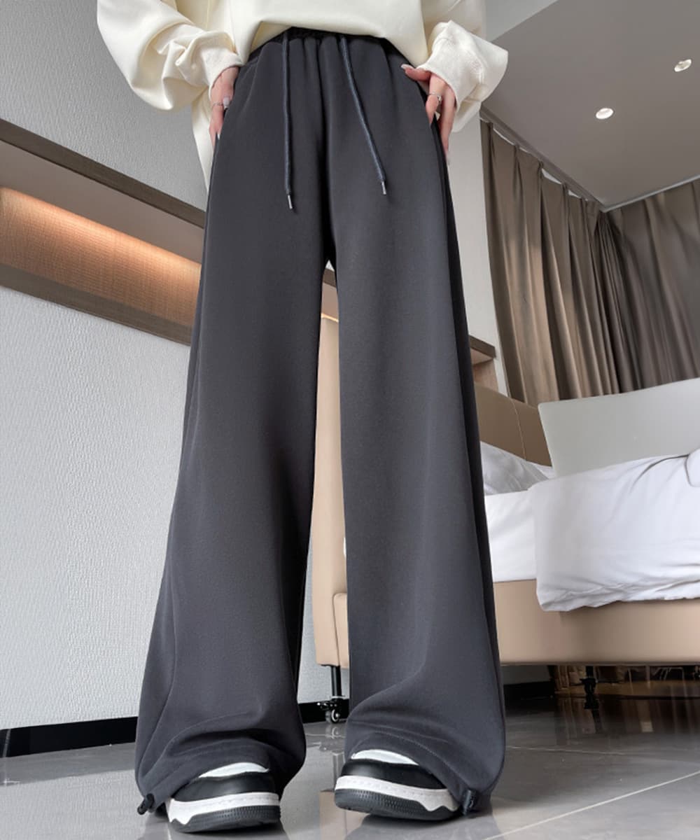  バギーパンツ ゆったりバギーパンツ レディース スウェット素材