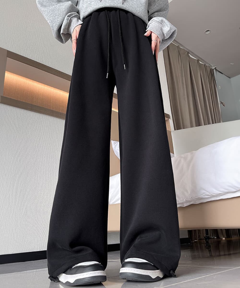  バギーパンツ ゆったりバギーパンツ レディース スウェット素材