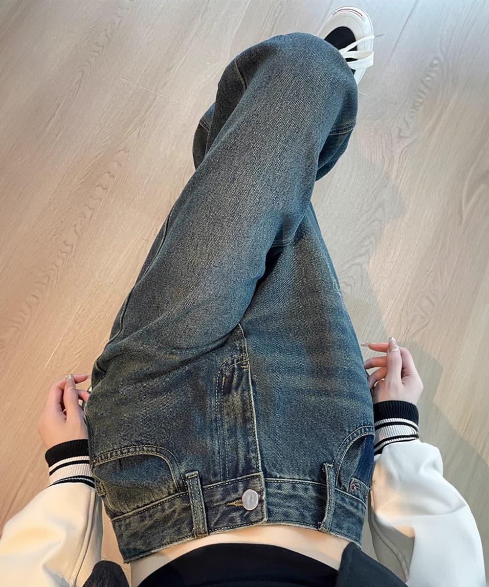 バギーパンツ ヴィンテージバギーデニムパンツ レディース