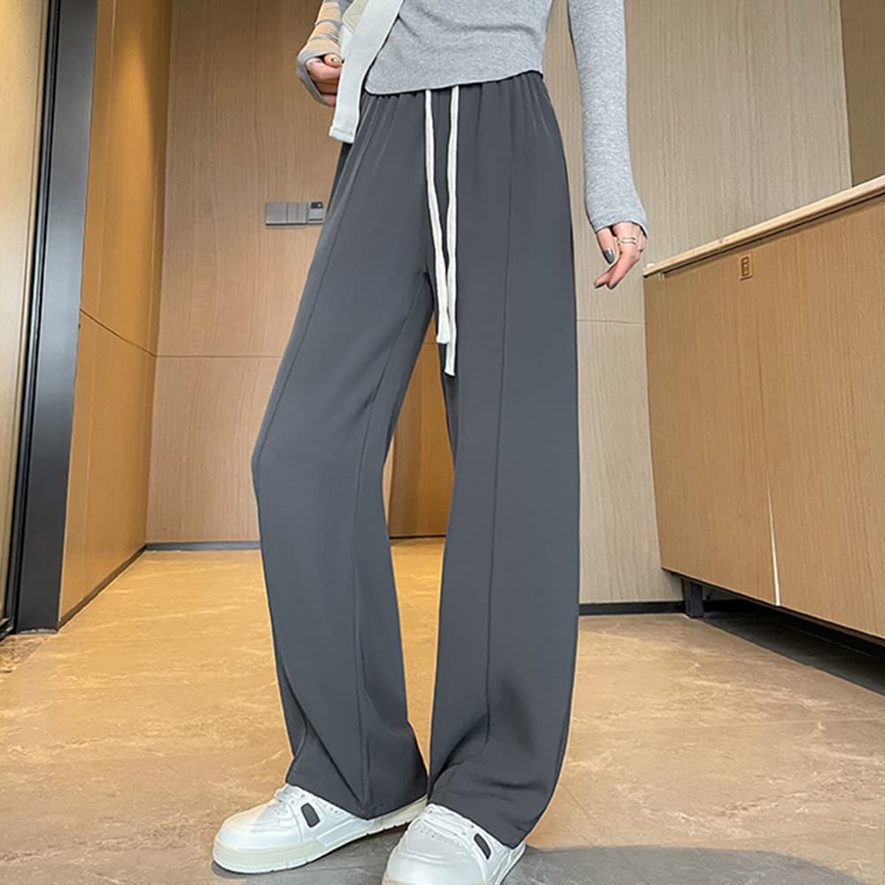 バギーパンツ ゆったりバギーパンツ レディース 5色 ハイウエスト